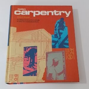VTG Modern Carpentry 1979 Hardcover Building Construction Woodworking Textbook